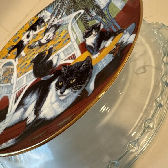 Country Kitties Series By Gre Gerardi “Just For The Fern Of It” Collectors Plate - Picture 8 of 16